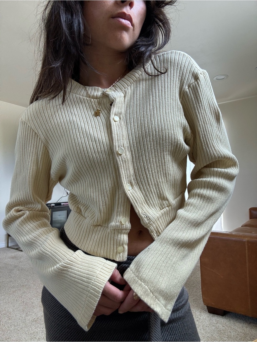 By Gianna Butter Yellow Cardigan